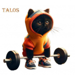 T&otilde;stmise Kass Kujuke Fitness Joonisfilm Kutsikas Vaik Kuju Skulptuur Siseruumides Kodu Kontor Raamaturiiul Lauaarvuti Kaunistus Ornament S&uuml;nnip&auml;evakingitus B