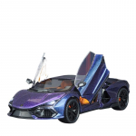 1/24 Lamborghini Revuelto Sulamist Sportauto Mudel Diecast Metallist M&auml;nguasi V&otilde;idus&otilde;idu Superauto S&otilde;idukid Mudel Heli ja Valguse Simulatsioon Laste Kingitus lilla