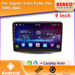 Navigatsiooni GPS Auto Toyota Yaris Echo Vitz 1999-2005 jaoks Android Auto Traadita Pea&uuml;ksus Carplay Multimeedia IPS DVD Puuteekraan 4 core 1GB+32GB carplay