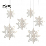 6 tk 3D holograafilised lumehelbekaunistused veekindlad s&auml;delevad paber lumehelbed talvine kodukaunistus j&otilde;uludeks uusaasta s&uuml;nnip&auml;evapidudeks 6pcs