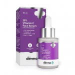 Derma Co 15% C-vitamiini sisaldav n&auml;oseerum naha s&auml;ra saamiseks | 5% niatsiinamiid ja h&uuml;aluroonhape | Mitte&auml;rritav, mittekleepuv, meestele ja naistele -30 ml