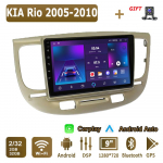 Android Carplay autoraadio KIA Rio 2005-2010 multimeediumipleieri peakomplekti stereo-GPS-i navigeerimisseade BT WIFI 2+32GB 2+32GB h&otilde;be