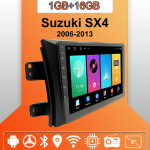 Autoraadio Android Auto Carplay Suzuki SX4 jaoks 2006-2013 Multimeediam&auml;ngija Peaseade Stereo GPS Navigatsioon BT WIFI 1+16GB 1+16GB