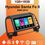 Android Carplay Auto Raadio Hyundai Santa Fe II 2006-2012 jaoks Multimeediam&auml;ngija Peaseade Stereo GPS Navigatsioon BT WIFI 2+32GB 1+16GB