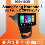 Android Carplay Auto Raadio SsangYong Korando 3 Actyon 2 2013-2017 jaoks Multimeediam&auml;ngija Peaseade Stereo GPS Navigatsioon BT WIFI 2+32GB 2+32GB