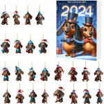 2D Christmas Countdown Hole Fun Christmas Box Kingitus 24tk One Size