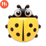 1 tk armas multikas lepatriinu sucker hambaharja hoidja hambapasta hoidik hoiuraami korraldaja vannitoa majapidamistarvete jaoks punane