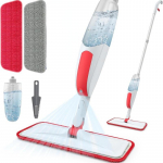 Pihustusmopid p&otilde;randa puhastamiseks, mikrokiust tolmust puidust p&otilde;randamop, m&auml;rg pihustusmopp korduvkasutatavate pestavate patjadega 1 set + 2 mop cloth