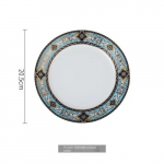 Luksuslikud keraamilised taldrikud &otilde;htus&ouml;&ouml;giks sinakassinine Korea taldrikud T&auml;ielik komplekt Vajilla Completa Platos kaunistus ja lauatarvikud