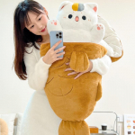 Taiyaki Kass Padi Nukk Porgand K&uuml;&uuml;liku Nukk Pl&uuml;&uuml;sm&auml;nguasi Lapi Nukk 60cm