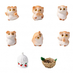 Kujude vaigust k&auml;sit&ouml;&ouml; kujukesed Armsad lauatarvikud miniatuursete maastike ruumikujunduseks 8pcs