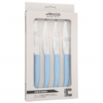 Couteaux &agrave; Steak &ndash; ARCOS &ndash; 4 komplekt &ndash; Lame en Acier Inoxydable NITRUM&reg; &ndash; Manche Ergonomique &ndash; Couleur Bleu