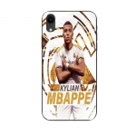 Coque Maniacase pour iPhone XR Kylian Mbappe Real Madrid wallpaper celebration