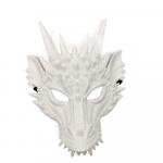 Halloweeni Dinosaurus Karneval Halloweeni Festival Cosplay Rekvisiit Anime Mask Draakoni Mask Maskeraad valge