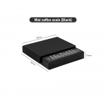 2 kg/0,1 g k&ouml;&ouml;gikohvi kaal koos taimeriga laadimise digitaalse kaaliga 0,1 g &uuml;lit&auml;pne 3 režiimi espresso kaal tarvik Barista kingitus 2000g must