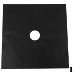 2 TK Tide Clean p&auml;rast k&ouml;&ouml;gis k&uuml;psetamist gaasipliidil, p&otilde;leti kaitsme puhas matt 2pcs must