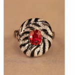 BELLA BOX Moodne vintage sebra rubiini komplekt leopardiv&auml;rvi s&otilde;rmus eemaldatav k&otilde;rvar&otilde;ngad k&otilde;rvar&otilde;ngad ripats naistele No.2 punane