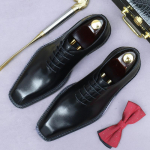 Itaalia Disain Ehtsad Nahast Kingad Meestele &Auml;rikingad Paeladega Oxfordid Meeste Pulmakleit Kingad Mehed Suurused 46+ 6 must