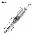 Kiire terasest nelinurkse auguga puuritera komplekt puurimiseks, isutamiseks ja puidut&ouml;&ouml;tlemiseks (6/8/12,5 mm) - Roostekindel, vastupidav ja t&otilde;hus 6mm