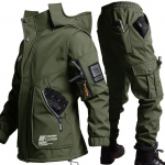 Meeste T&ouml;&ouml;riided Pl&uuml;&uuml;s Soojad S&uuml;gis-Talvised R&otilde;ivad Kulumiskindlad T&ouml;&ouml;kaitser&otilde;ivad Mustust H&uuml;lgavad Komplekt S roheline