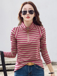 Puuvillane Turtleneck Tee s&auml;rk Spring Femme Korea pikkade varrukatega T-s&auml;rk, n&ouml;&ouml;biga naiste vabaaja topid De Solid Camisetas Mujer 2XL
