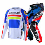 motokrossi k&auml;igukomplekt lastele 4 5 6 7 8 9 10 11 12 13 aastat Noor laps Mootorrattapoiss t&uuml;druk Jersey Pant Kits v&otilde;istluskost&uuml;&uuml;m Off-road Enduro MX MTB L-24