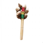 Nut Shell Shaker Easy to Learn with Wood Handle for Parties Home Musicians
