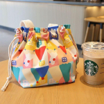 L&otilde;unakott Multifilm Lilled L&otilde;uend L&otilde;unakast Pingutusn&ouml;&ouml;r Piknik Tote Eco Bento kott K&auml;ekott &Otilde;htus&ouml;&ouml;k konteiner Toidu hoiukotid