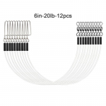 12tk Fluorocarbon Fishing Leader Fishing Tool Fishing Leader n&ouml;&ouml;r 6inch