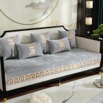 Uued saabunud punased luksuslikud &scaron;enill-diivanikatte r&auml;tik &uuml;hev&auml;rvilised paksud moodsad k&otilde;rgekvaliteedilised sektsioondiivanikatted elutuppa 70x70