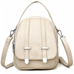 Moodne &uuml;hev&auml;rviline PU naiste crossbody kott Uus mitmek&uuml;lgne pendelkott Vabaaja k&auml;ekott beež