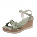 Naiste sandaalid boheemlaslik stiil suvekingad naiste suvemood platvorm kiilkonts avatud varvastega zapatos 2024 sandalias de mujer 35 roheline