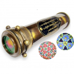 Antiikne kaleidoskoop K&auml;sitsi valmistatud Vintage Patina Kaleidoskoop Peegell&auml;&auml;tsedega Loo H&auml;mmastav Elav Disain Optilise Kunsti Klassikaline Meisterteos