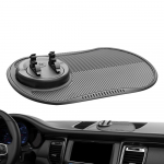 Auto armatuurlaua matt telefoni hoidja haarduv matt telefonihoidik multifunktsionaalne mobiiltelefoni hoidja kleepuv padi ajutise parkimise m&auml;rk auto must