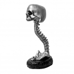 Resin Skull Planter Realistlik pealuu istutusmasin koos seljatoega Kodukaunistusega Lillepoti kommikauss Halloweeni pealuu jaoks siseruumides h&otilde;be
