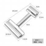 Roostevabast terasest topeltpeaga rullimistihvt Mittekleepuv tainas taignarull K&ouml;&ouml;gipelmeenid masin Nuudlid pitsapirukad K&uuml;psetust&ouml;&ouml;riistad