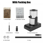 Liha Kala Peekoni Suitsuahi Toidu K&uuml;lmsuitsu generaator Puiduhake Kaasaskantav Molekulaarne K&ouml;&ouml;k Suitsup&uuml;stol Suitsuahi Toiduvalmistamine must