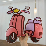 Multifilmid Mootorrattad Palusm&auml;nguasjad T&auml;idisega nukud Pehme padi Kodukaunistused Pehmed S&otilde;idukid Palusm&auml;nguasjad Nukk t&auml;idisega Lastele Poistele Kingitused 40x40cm roosa