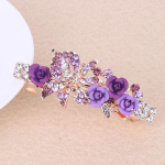 Rose Rhinestone juuksen&otilde;el &ndash; Korea stiilis juuste aksessuaar naistele E flower
