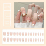 Prantsuse p&auml;rls&uuml;dame teemantballeti k&uuml;&uuml;nekunst &ndash; keskmise pikkusega eemaldatavad kunstk&uuml;&uuml;ned