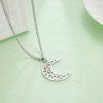 Roostevabast terasest Poolkuu Kaelakee Vintage Pentagram Amulett Kingitus