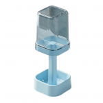 Hambaharja alus koos topsi ja tolmukindla reguleeritava k&otilde;rgusega 3 pesaga elektriline hambahari hambapasta hoidik multifunktsionaalne korraldaja sinine