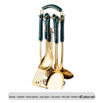 Nordic Light Luxury 7-Piece Stainless Steel Kitchenware Set with Ceramic Handles