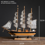 Loov purjekas mudel elutuba kodu dekoor kaunistus veinikapp veranda raamaturiiul laua kaunistus tuledega kingituseks