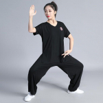 Tai Chi &uuml;likonnad meestele ja naistele kevad-suve esinemis&uuml;likonnad treening&uuml;likonnad v&otilde;itluskunstide &uuml;likonnad tai chi &uuml;likonnad hiina stiilis XL must
