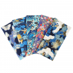 Jaapani stiilis lilleline puuvillakanga komplekt: 5 v&auml;rvi patchwork k&auml;sit&ouml;&ouml;projektide jaoks