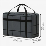 Suur tolmukindel kandekott mittekootud puuvillast tepitud hoiukotid kodu garderoobi pakkekott niiskuskindel reisihoidla k&auml;ekott