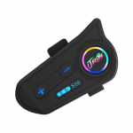 Traadita kiivri Bluetooth-peakomplekt Mootorratta kiivri Bluetooth-peakomplekt Veekindel ja tolmukindel m&uuml;rav&auml;hendav kerge kiivri peakomplekt must