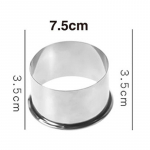 3 suuruses roostevabast terasest &uuml;mmargused pelmeenid &uuml;mbrised vormid l&otilde;ikurite tegemise t&ouml;&ouml;riistad k&uuml;psis 7.5cm