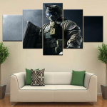 5-osaline l&otilde;uendimaaling Pihustusprindid Kunstpilt Modulaarne Filmiplakat Rainbow Six Siege Fuze Guide Tom Clancy's No Frame 20x35cm*2 20x45cm*2 20x55cm*1